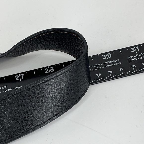 Brighton Crossbody Bag Black Pebbled Leather Brown Patent Croc Silver Accents - Picture 12 of 12